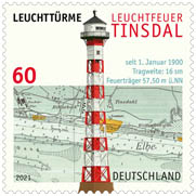 Briefmarke Leuchtturm Tinsdal
