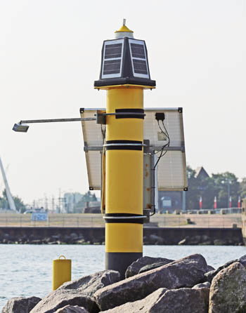 Hafenfeuer Warnemünde Mittelmole Einfahrt Hafenfeuer Warnemünde Mittelmole Einfahrt
