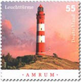 Briefmarke Leuchtturm Amrum