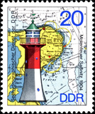 Briefmarke Leuchtturm Sassnitz