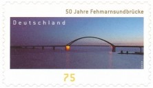 Sonderbriefmarke Fehmarnsundbrücke