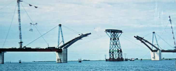 Fehmarnsundbrücke im Bau